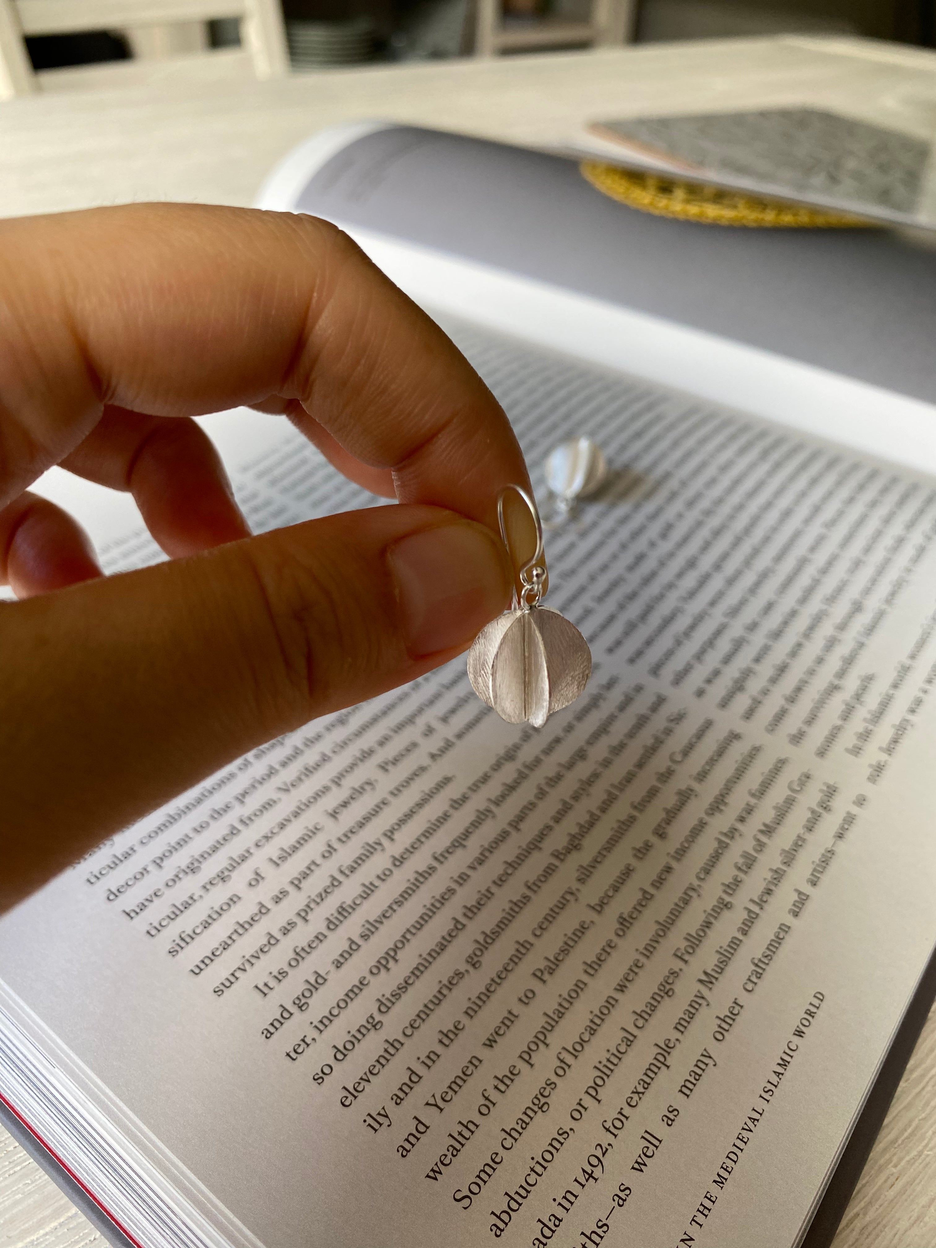 Matte Sphere Drop Earrings