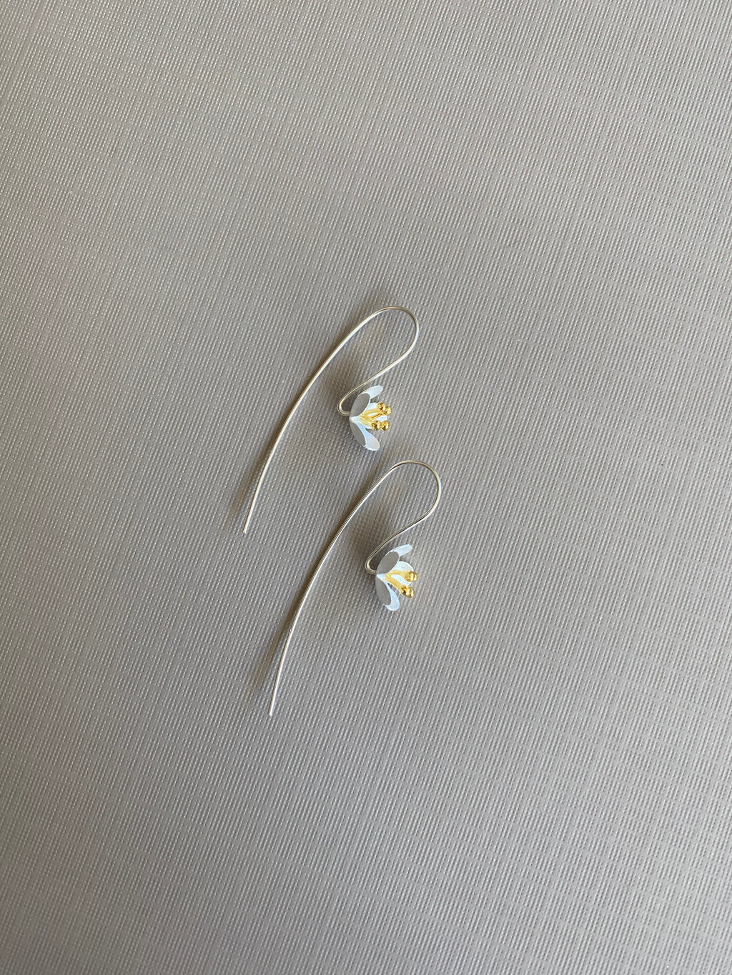 Matte Bloom Hook Earrings