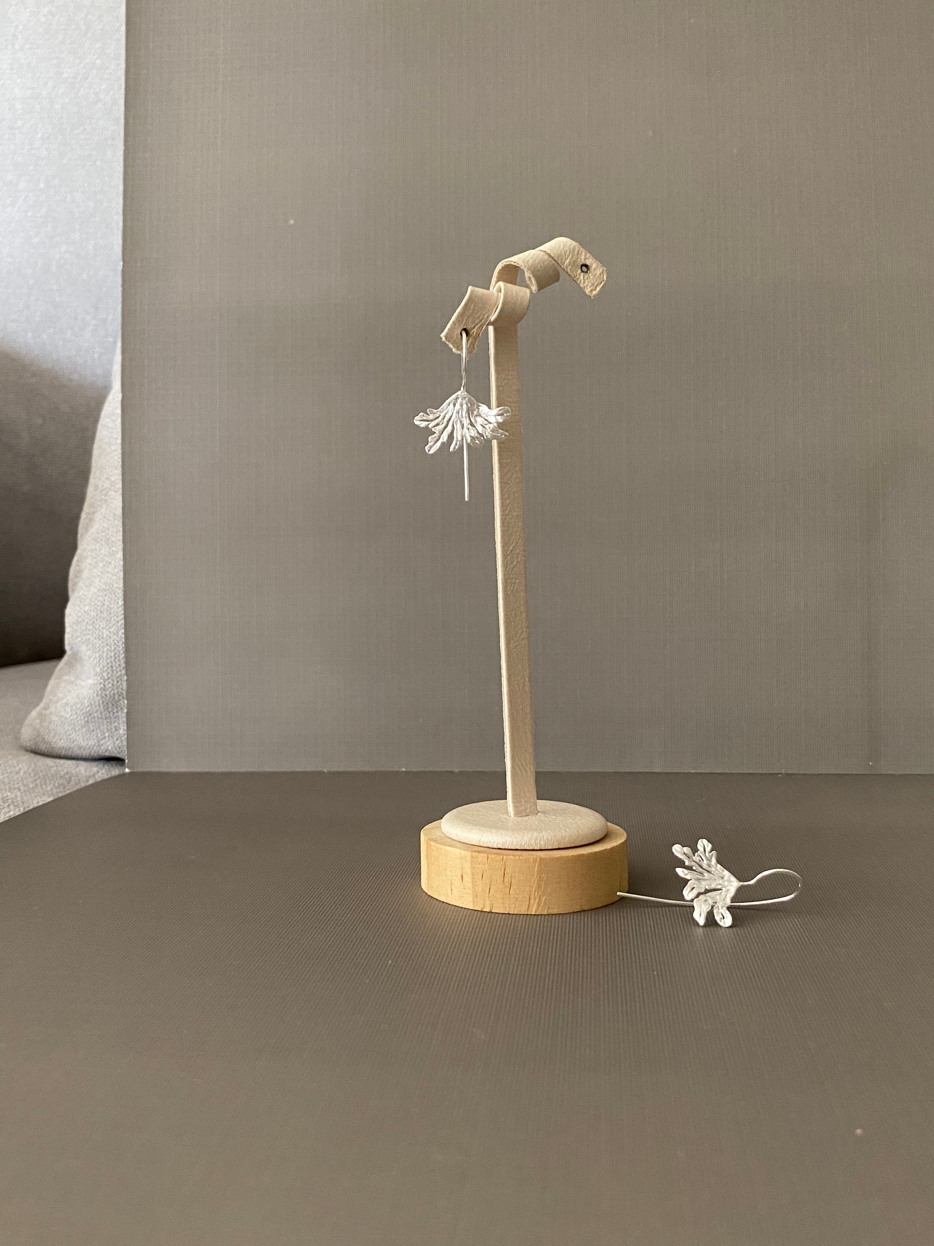 Matte Maple Leaf Drop Earrings