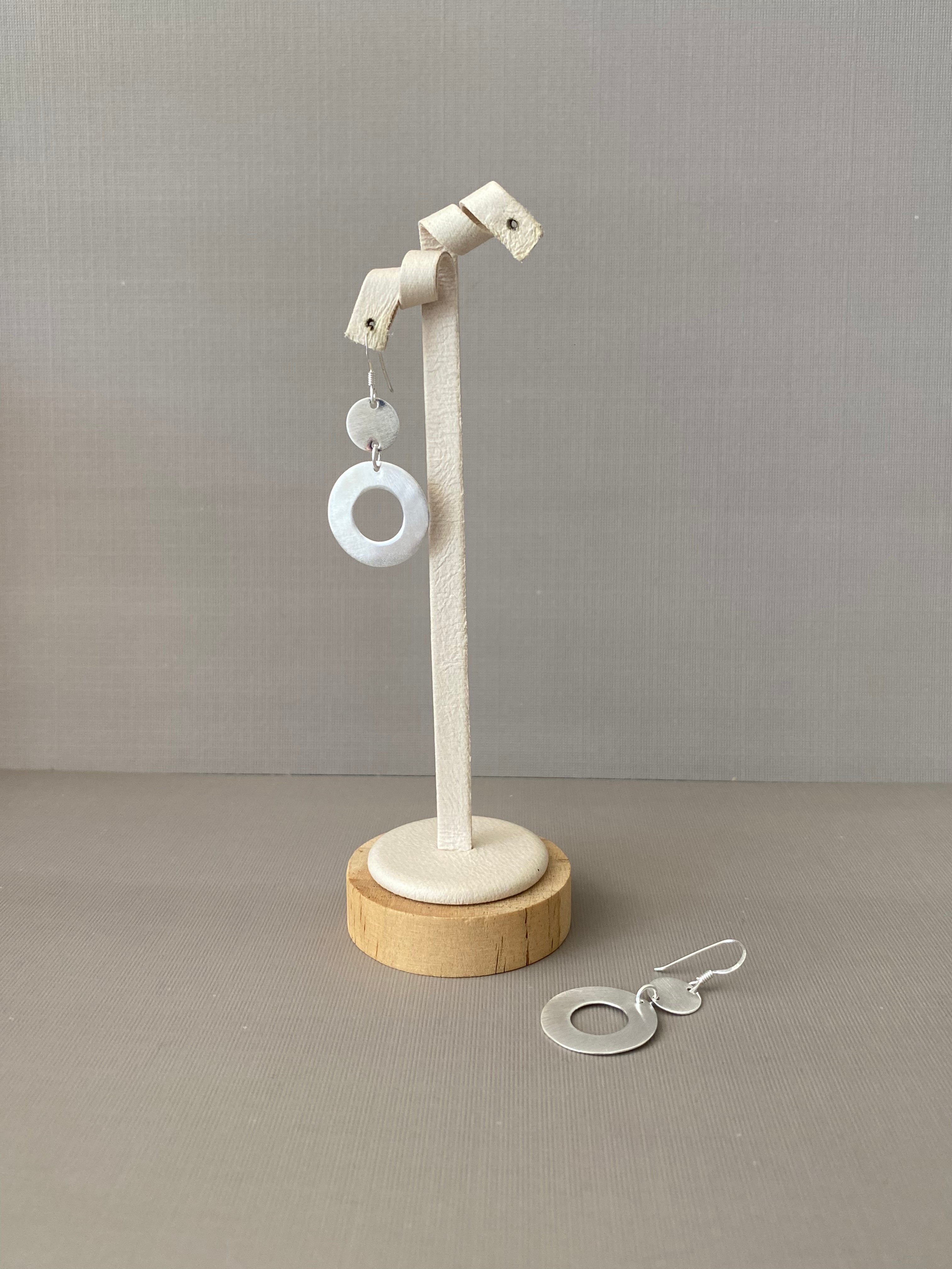 Open Circle Drop Earrings