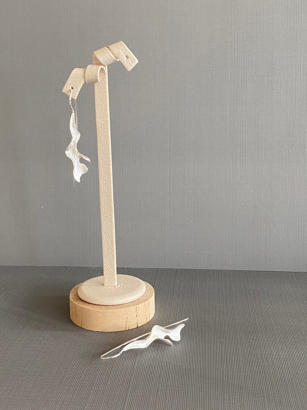 Silver Twist Earrings