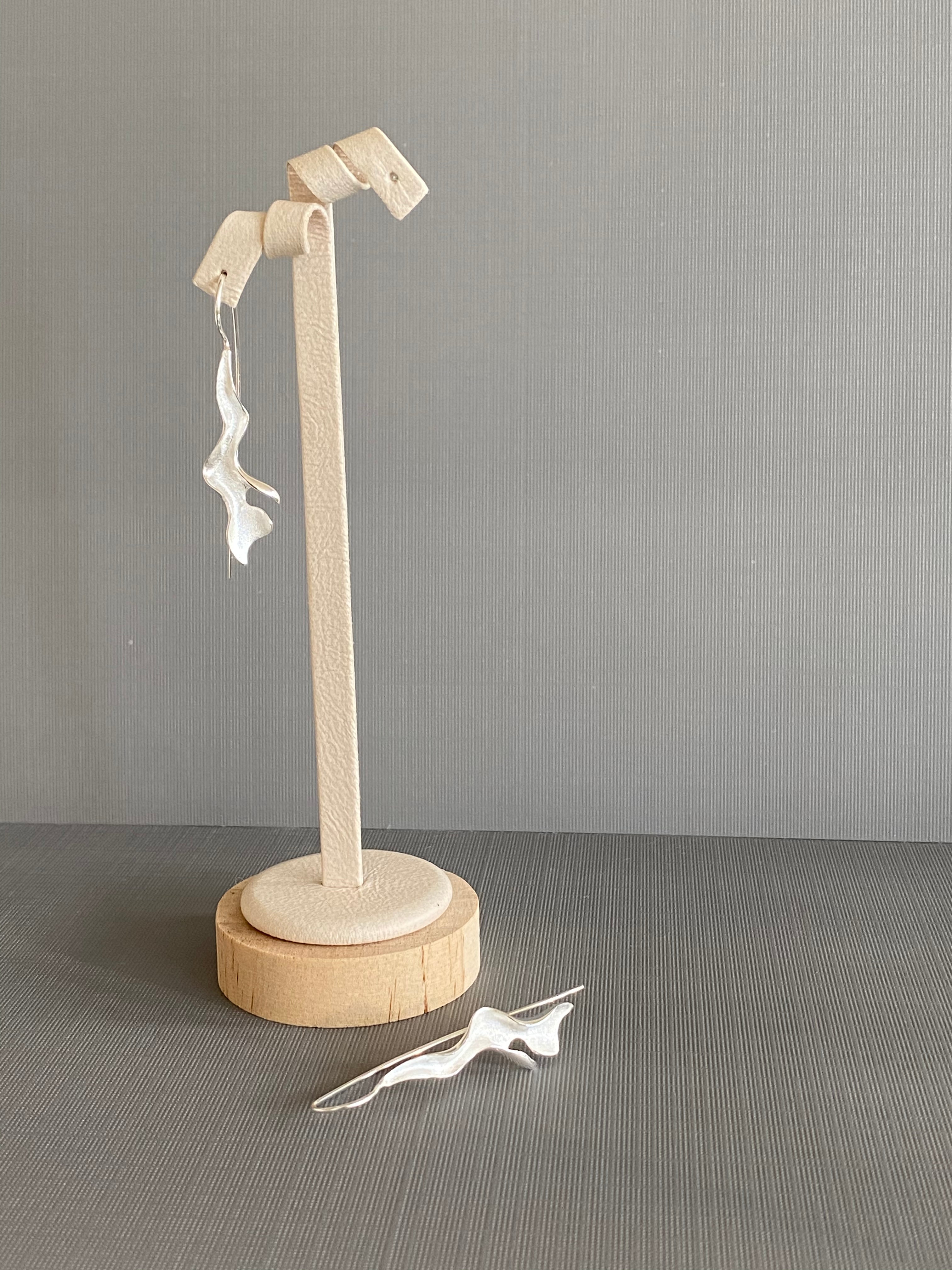 Silver Twist Earrings