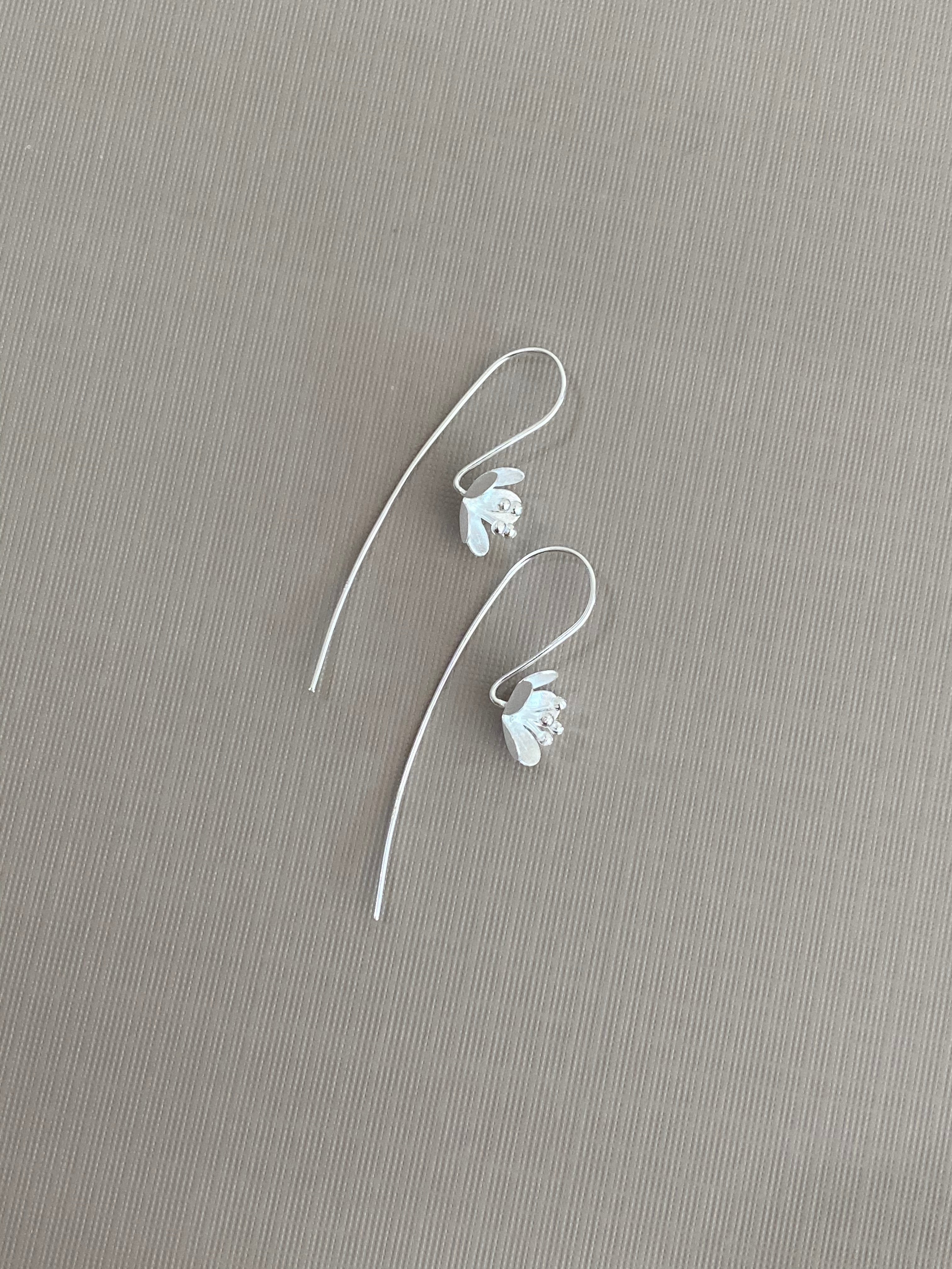 Matte Blossom Hook Earrings