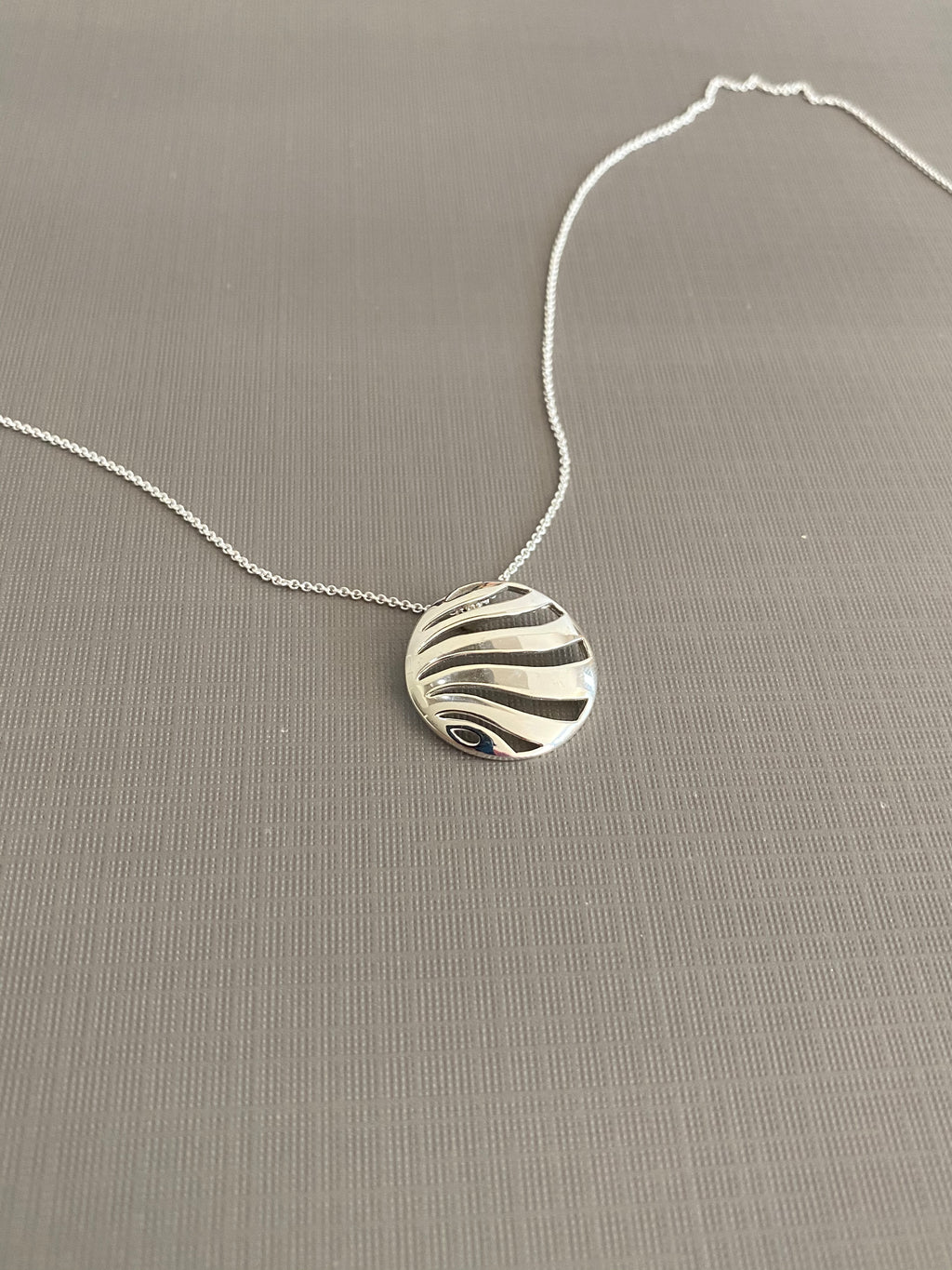 Curved Ring Necklace