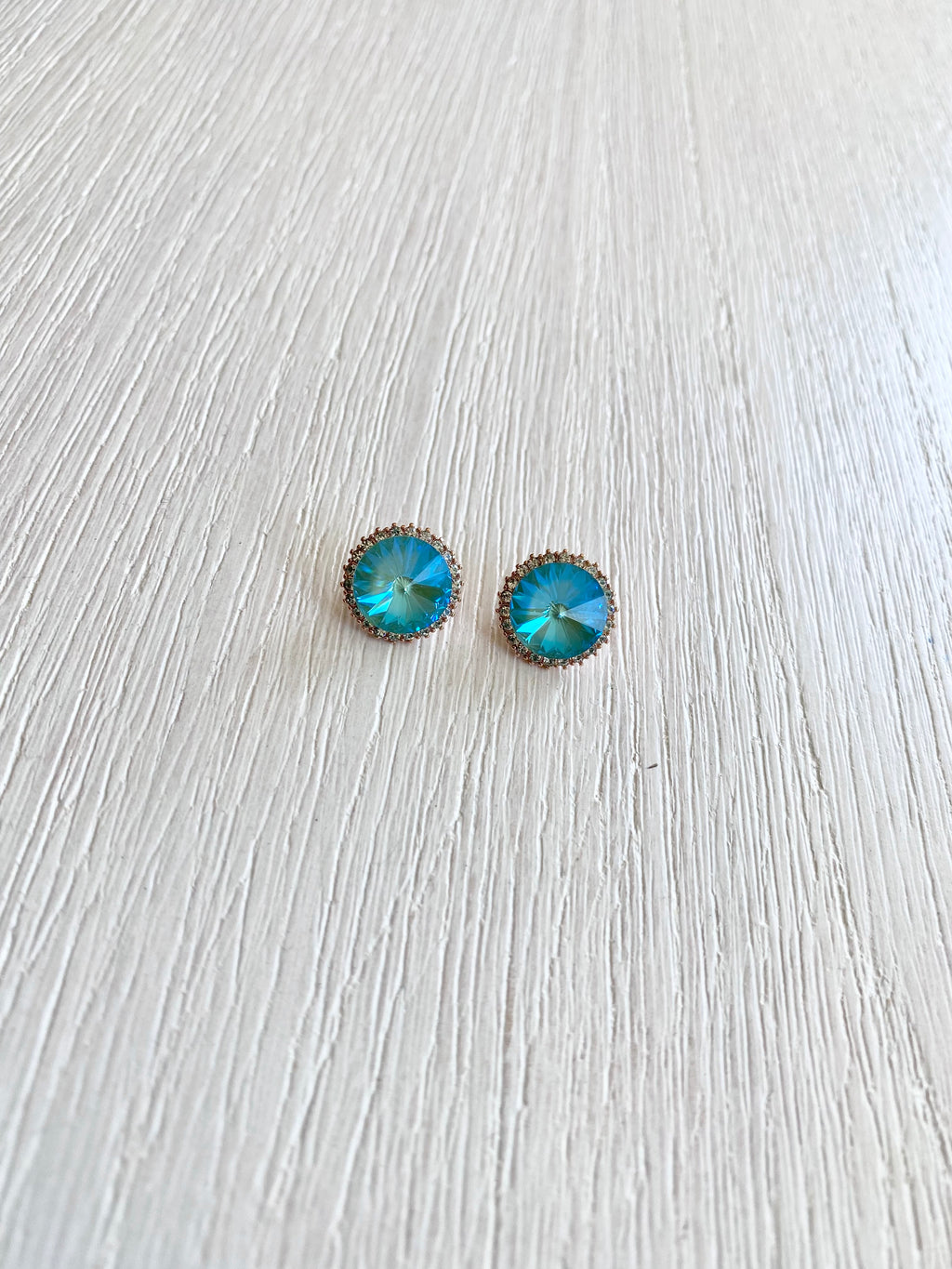 Swarovski Classic Halo Stud Earrings - 15mm (3 colours)