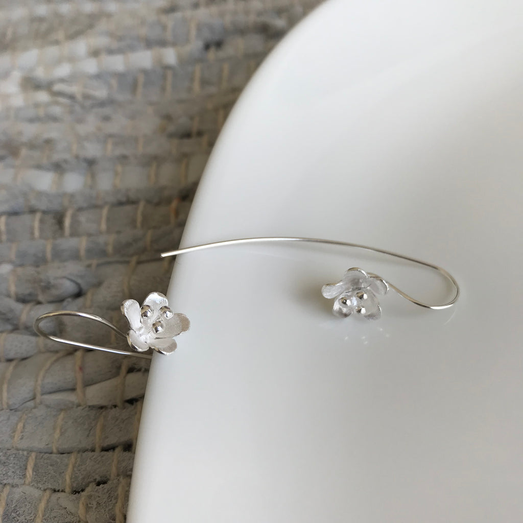 Matte Blossom Hook Earrings