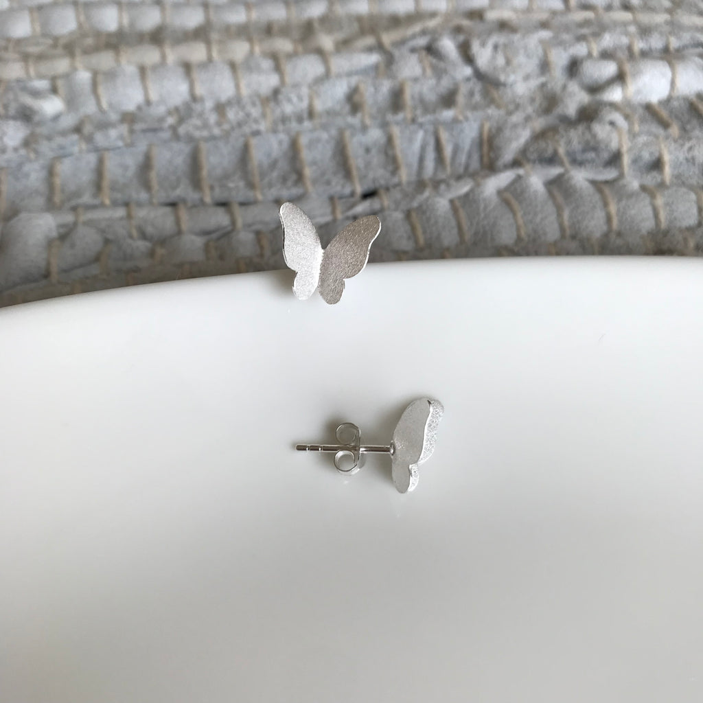 Matte Butterfly Silhouette Earrings