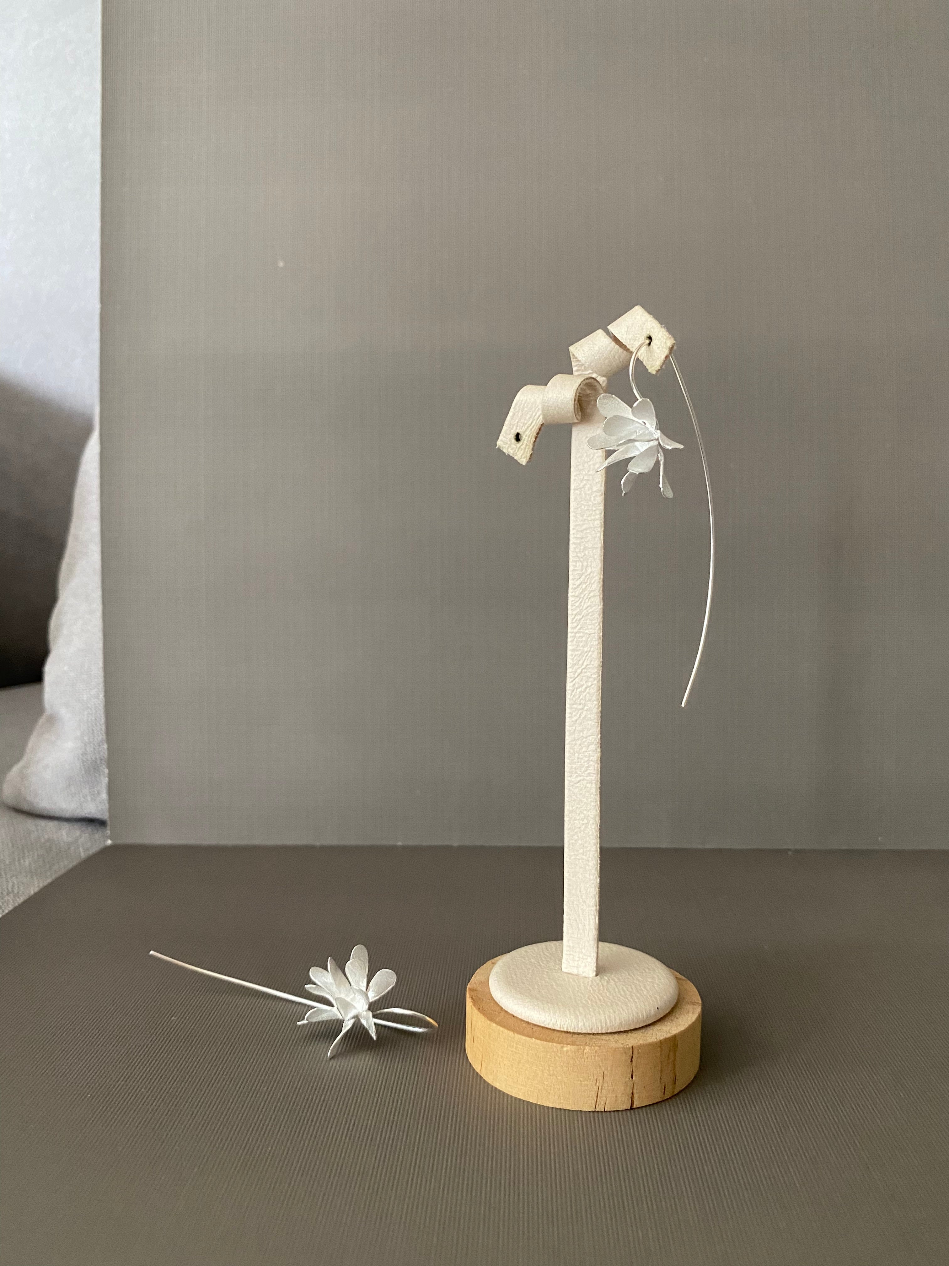 Matte Petal Hook Earrings