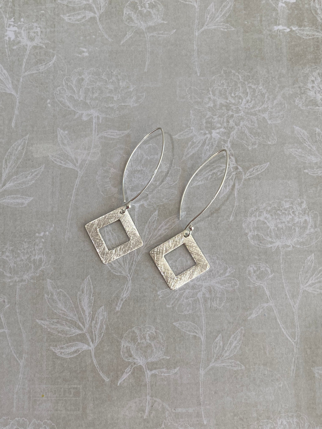 Geometric Square Earrings