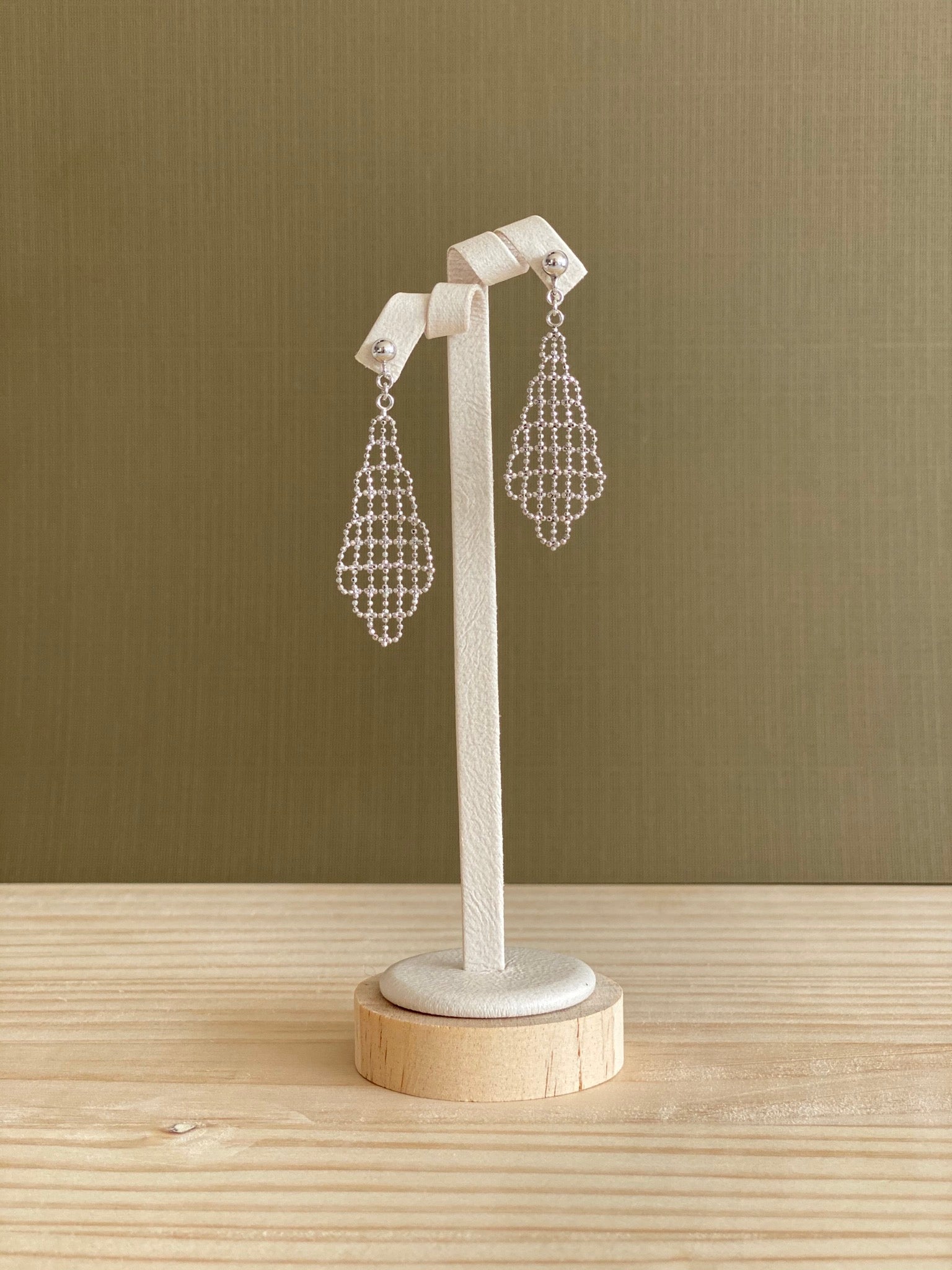 Open Diamond Mesh Earrings