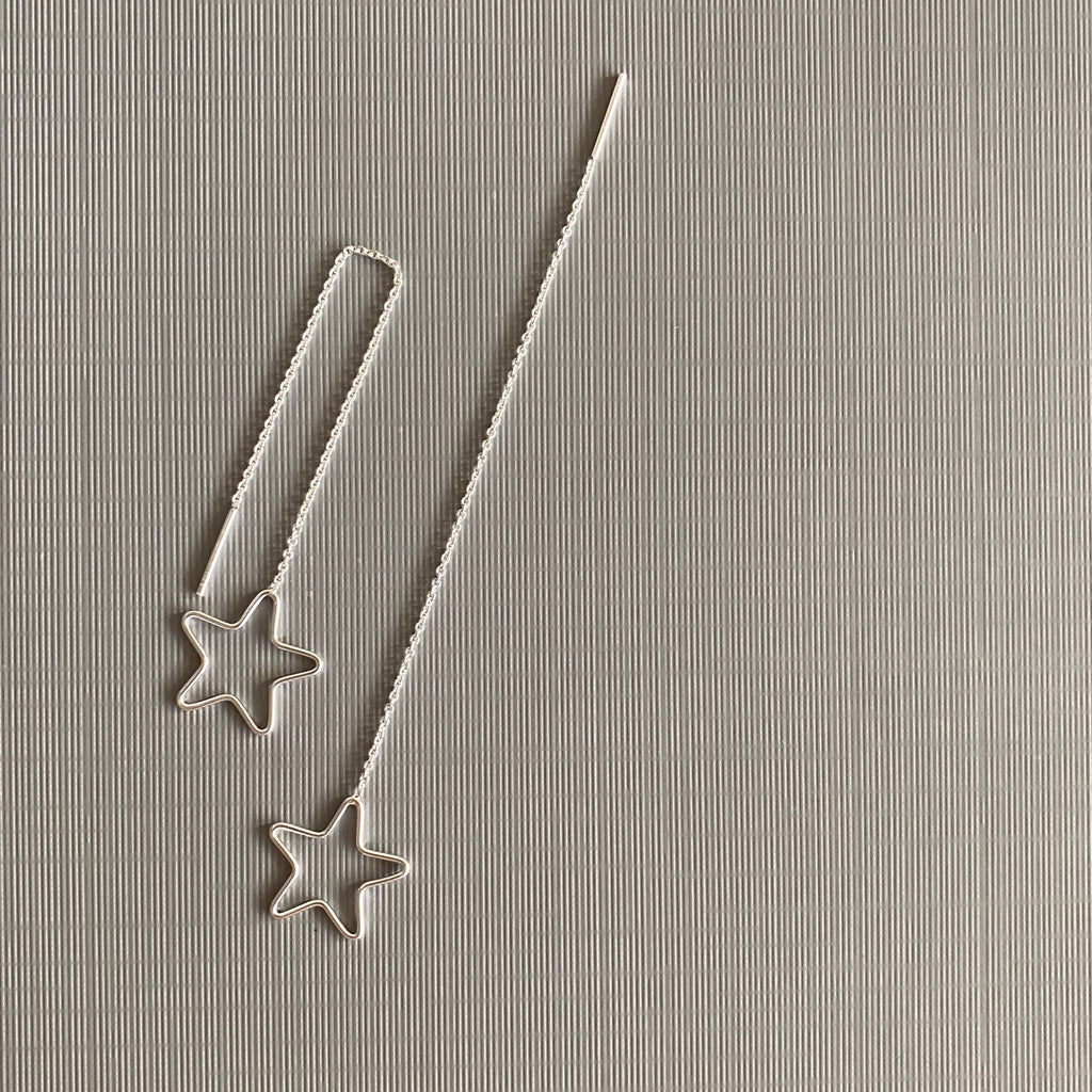 Star Threader Earrings