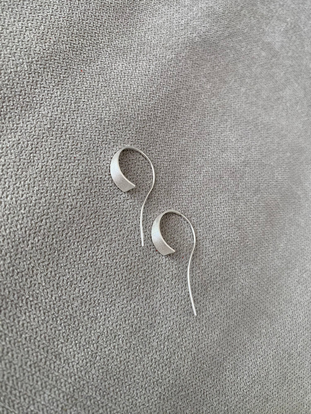 Silver Curl Earrings