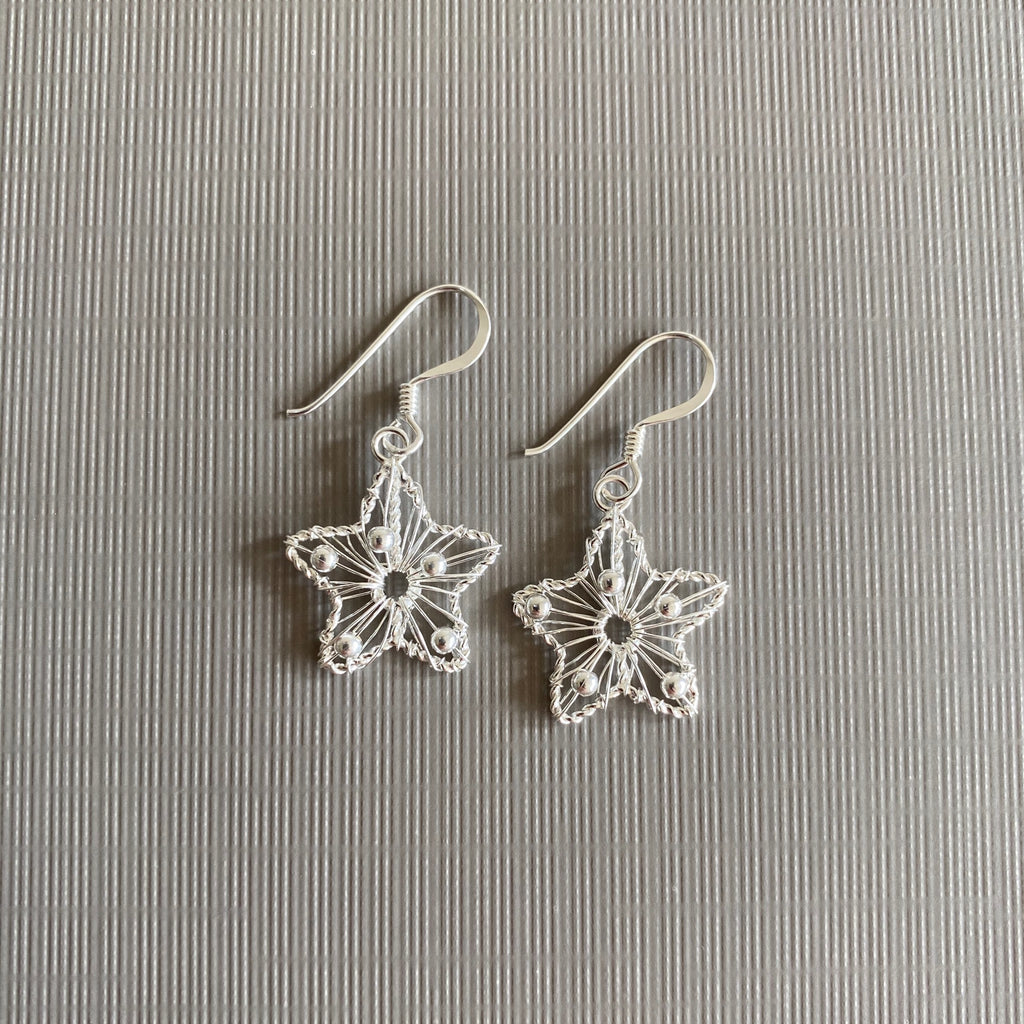 Open Star Earrings