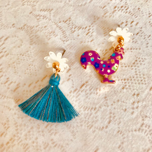 Cock & Dress Earrings