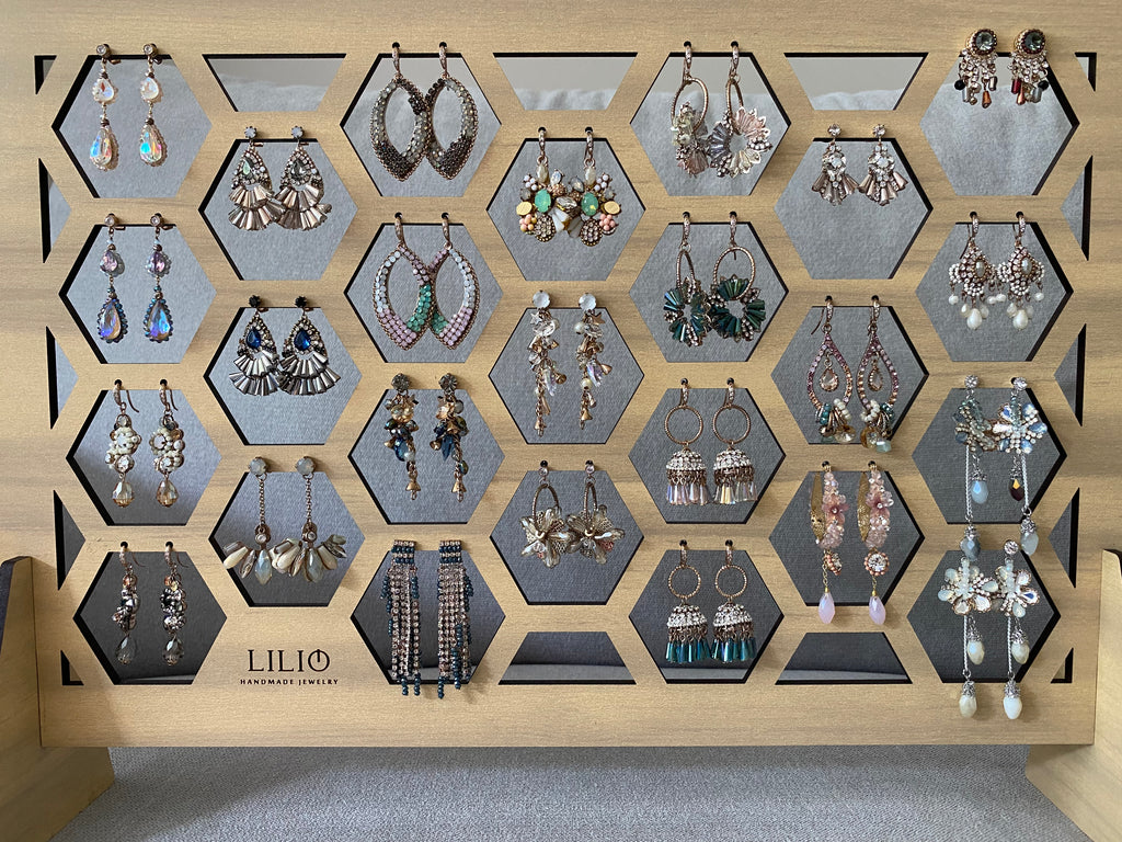 Earring Stands - Large A (25 Hexagons x 50mm)