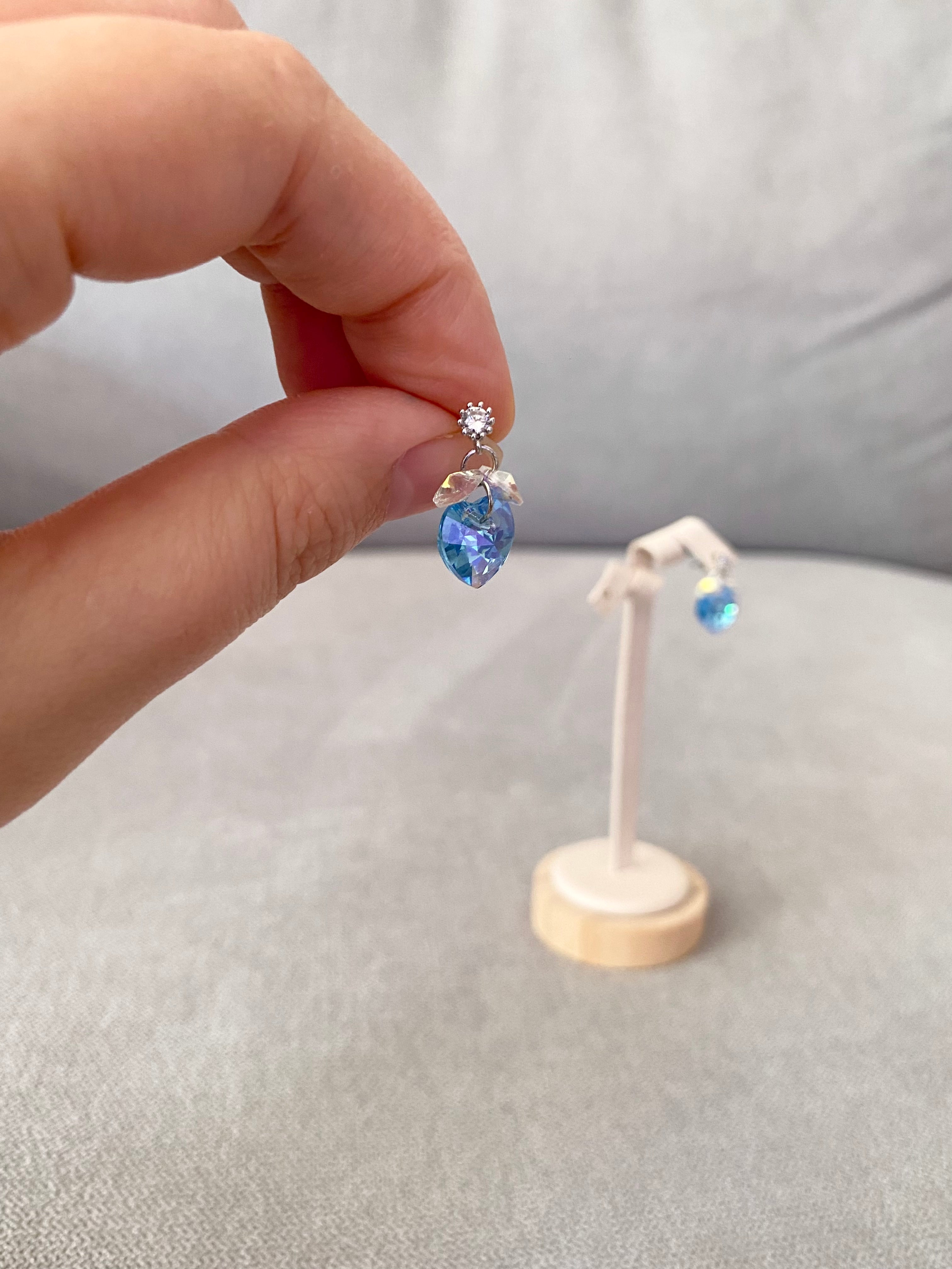 Swarovski Petite Heart Cluster Earrings (3 colours)