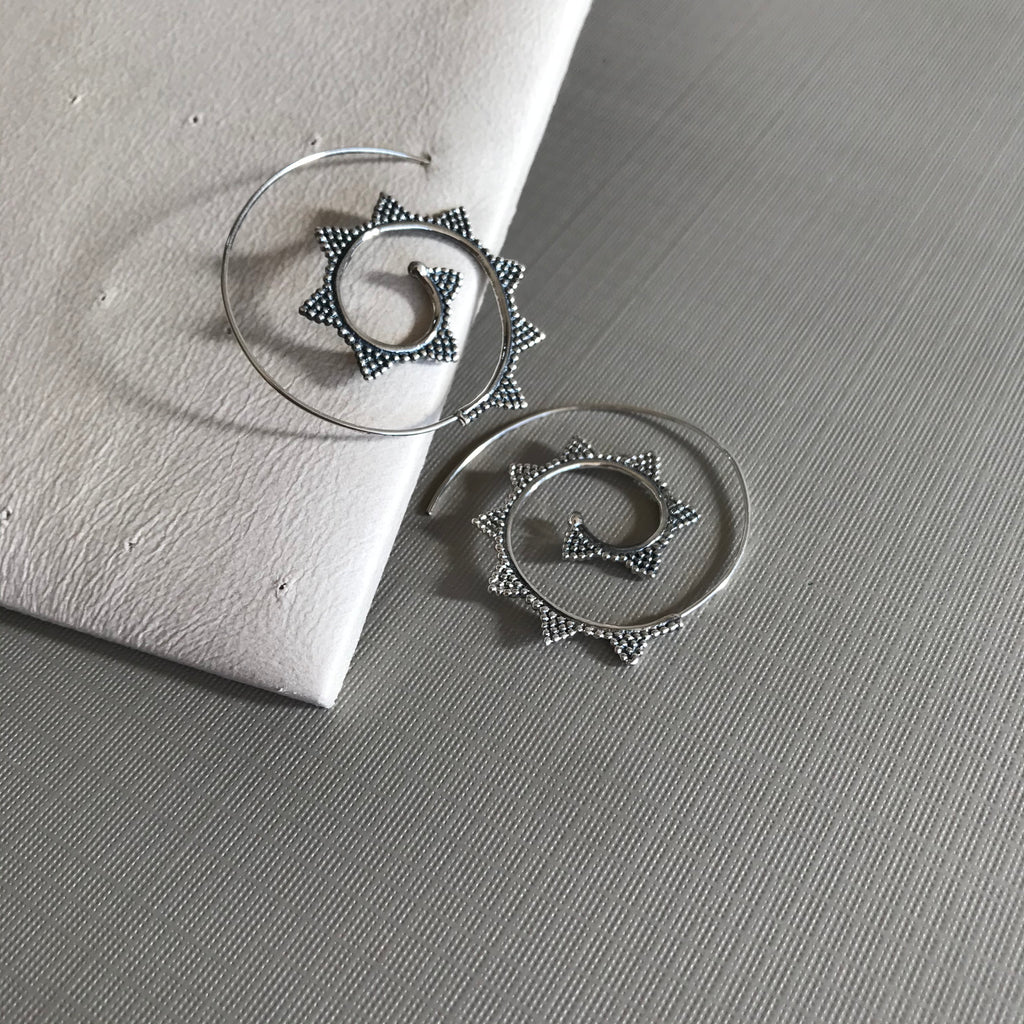 Spiral Form Earrings