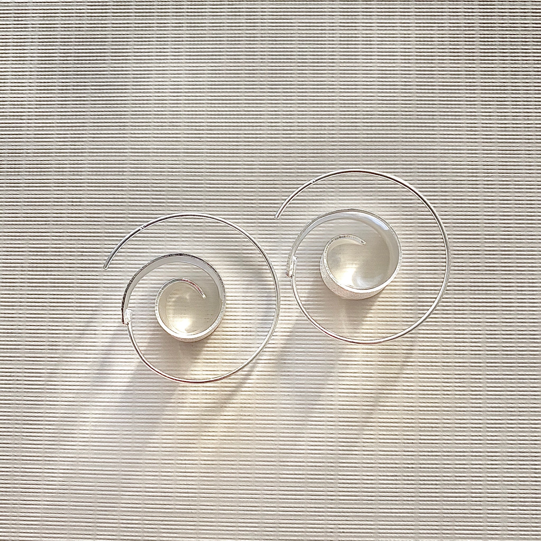 Circular Spiral Earrings