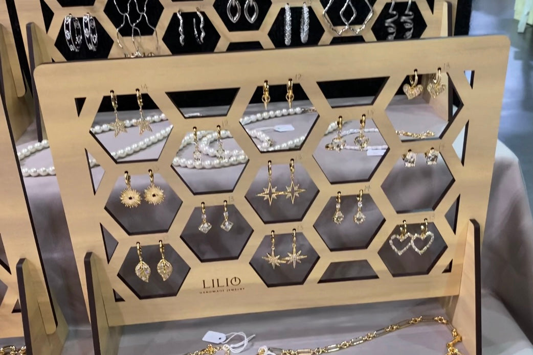 Earring Stands - Small (13 Hexagons x 50mm)