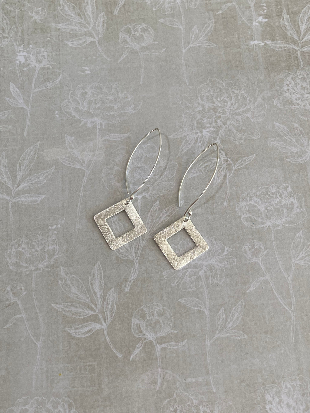 Geometric Square Earrings