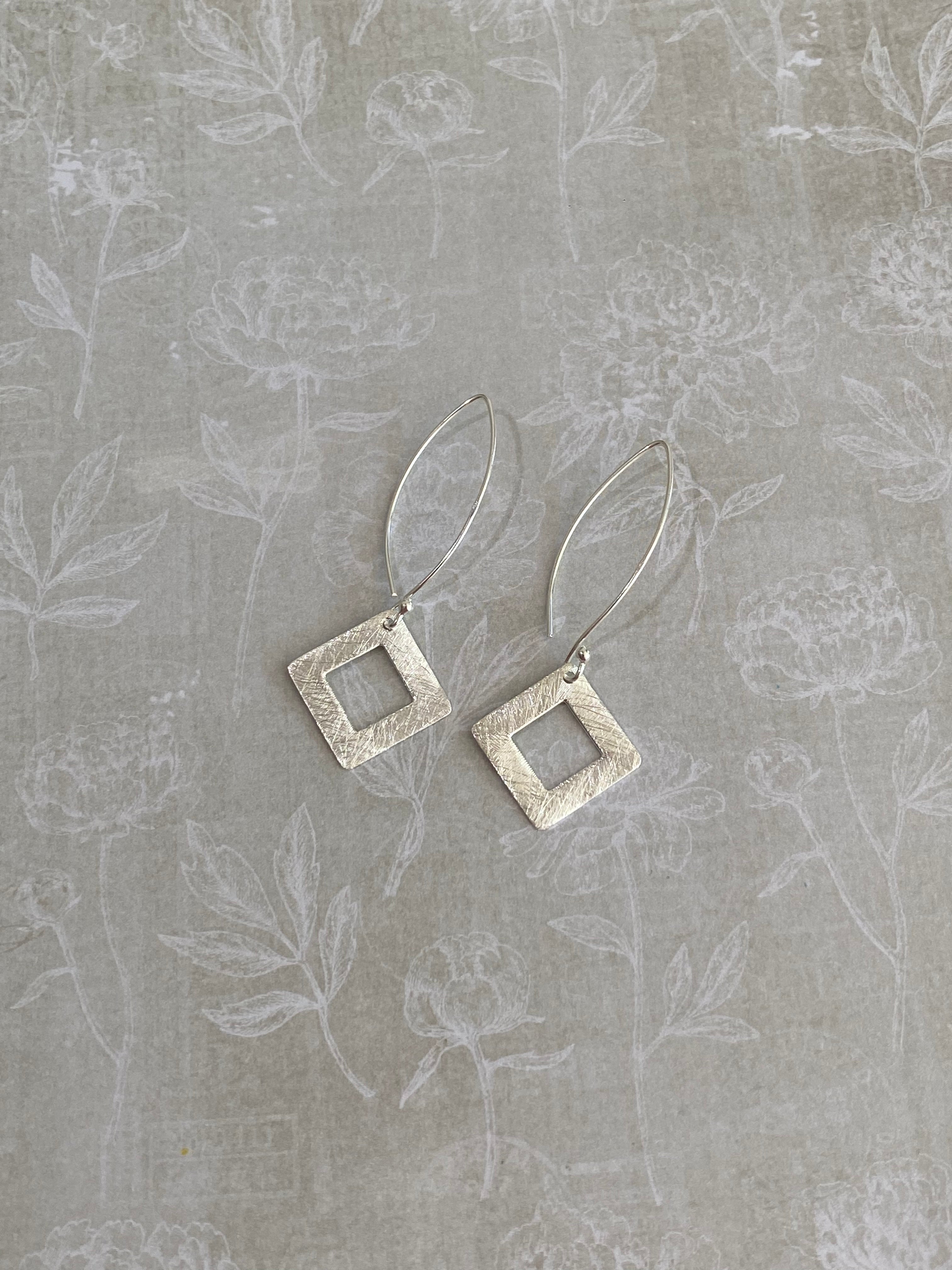 Geometric Square Earrings