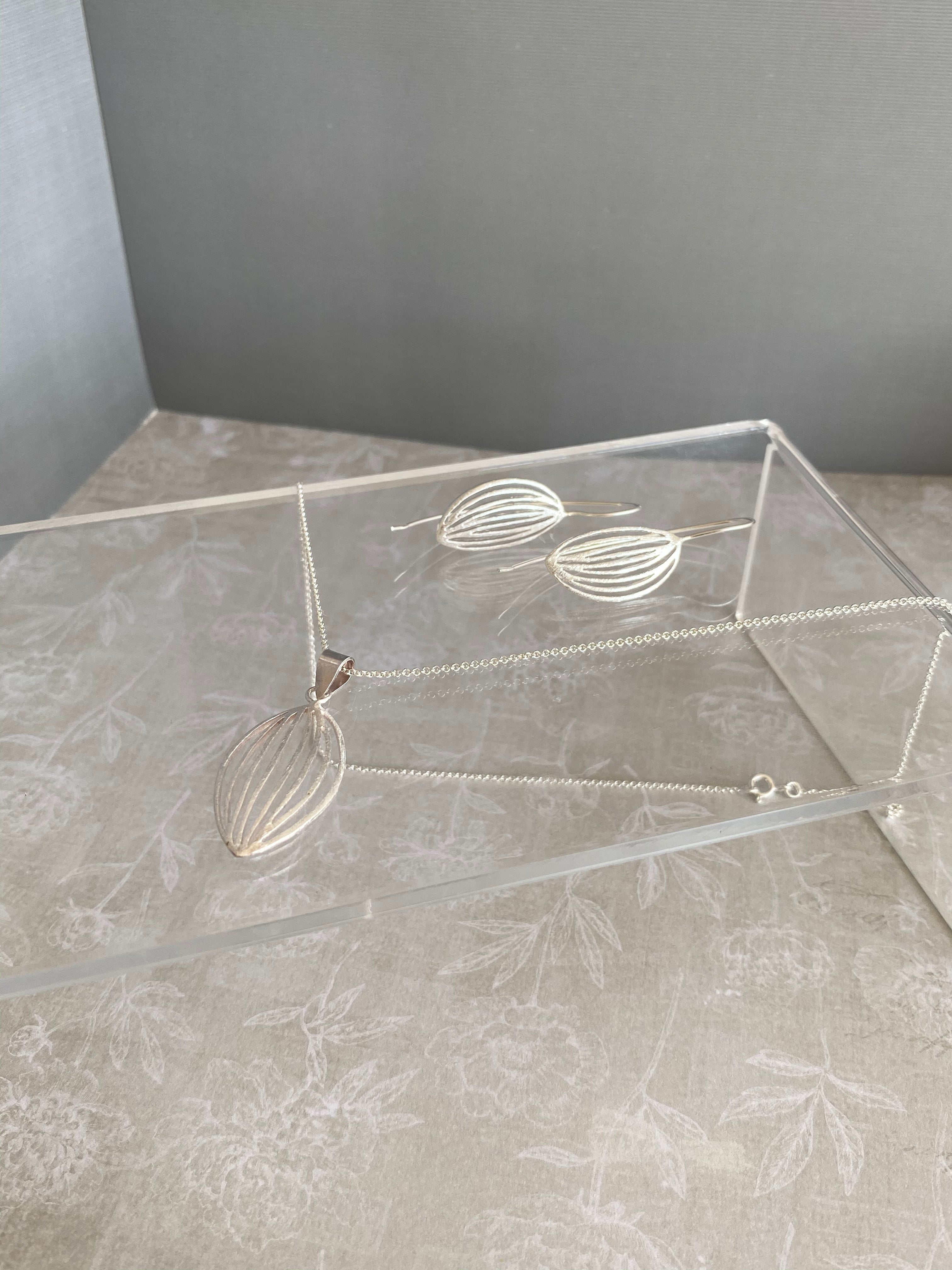 Silver Leaf Earrings