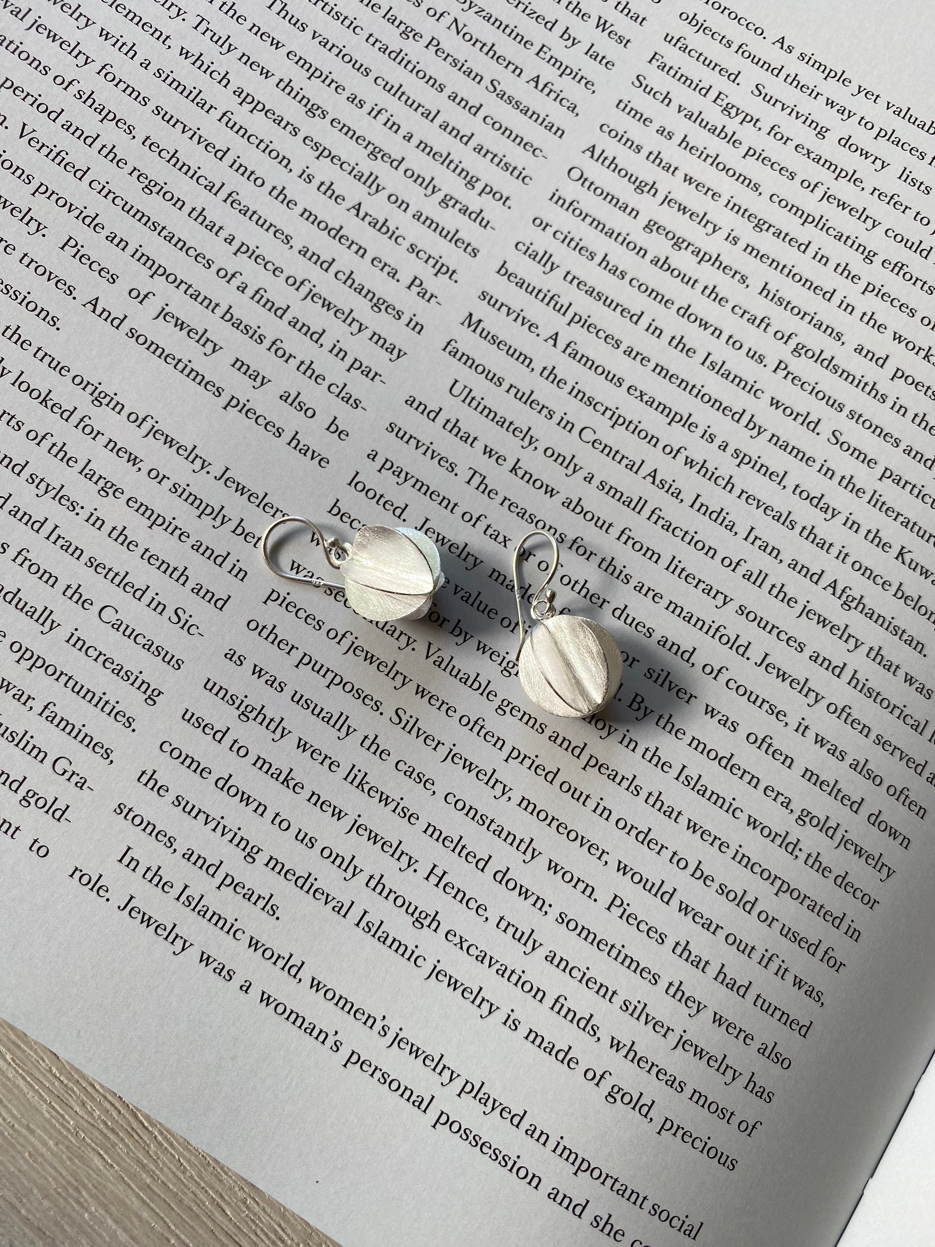 Matte Sphere Drop Earrings