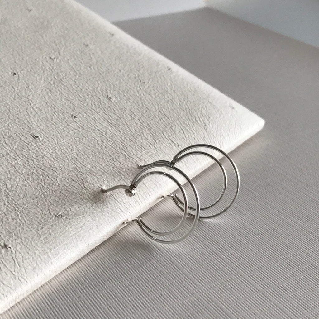 Circular Dual Loop Earrings