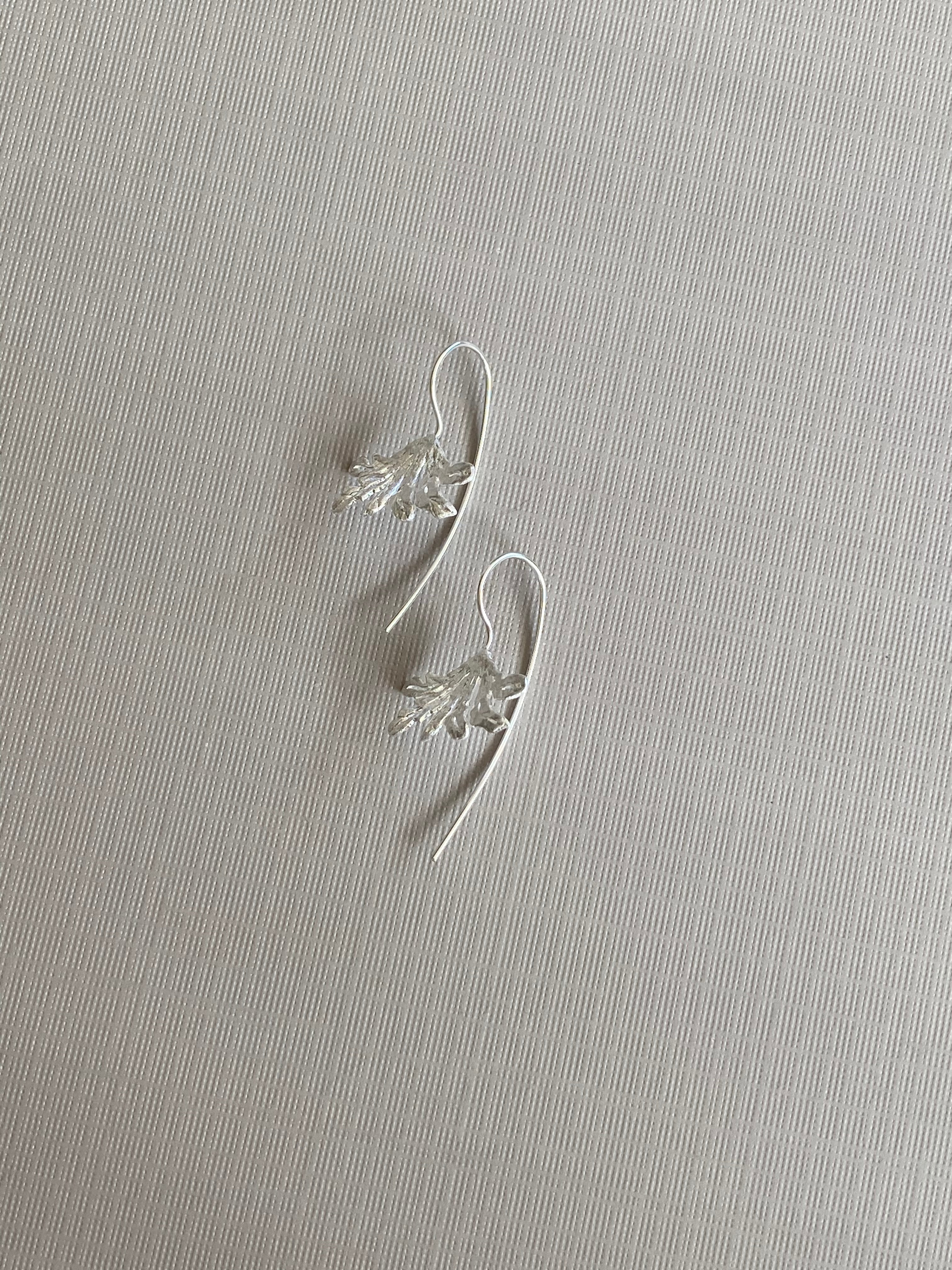 Matte Maple Leaf Drop Earrings