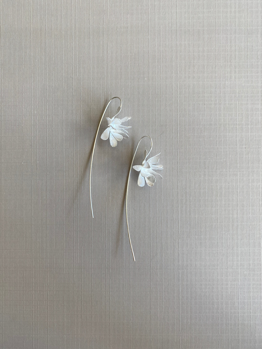 Matte Petal Hook Earrings