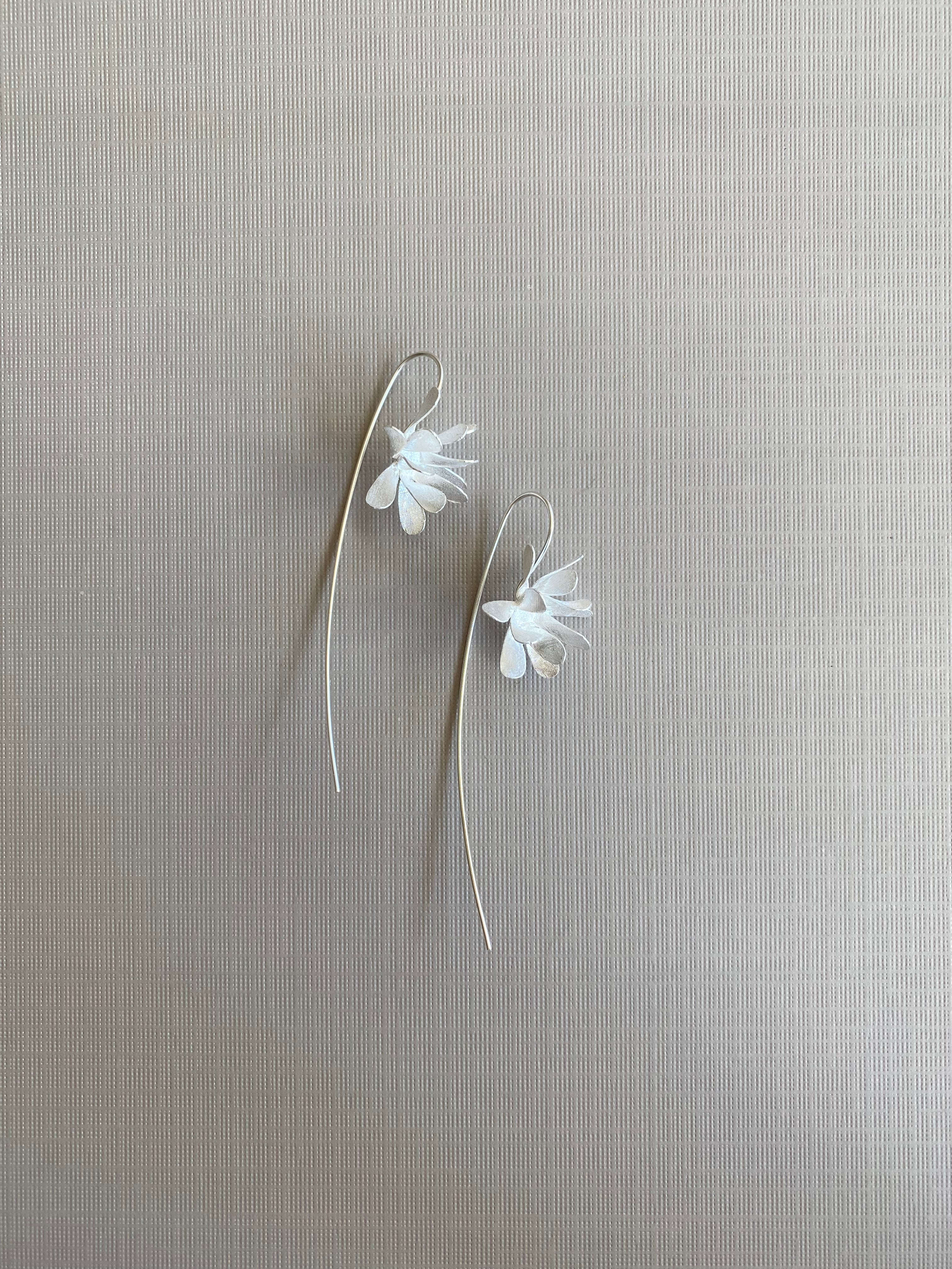 Matte Petal Hook Earrings