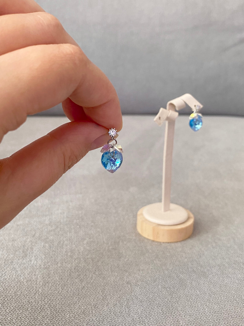 Swarovski Petite Heart Cluster Earrings (3 colours)